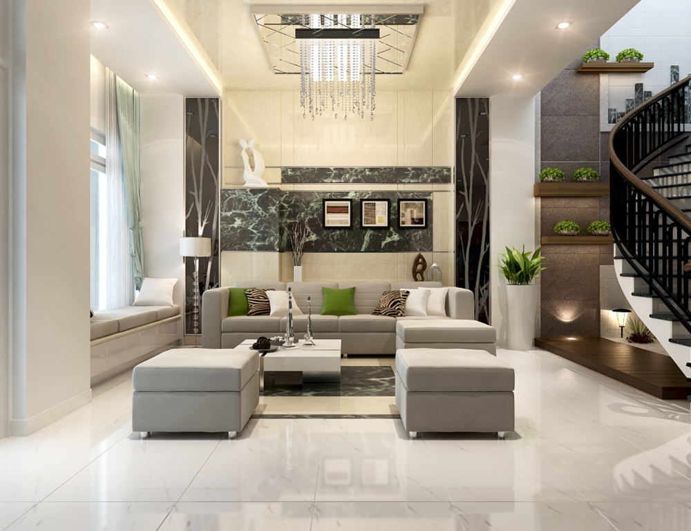 20+ Mẫu thiết kế phòng khách biệt thự đẹp, hiện đại 18 phòng khách biệt thự