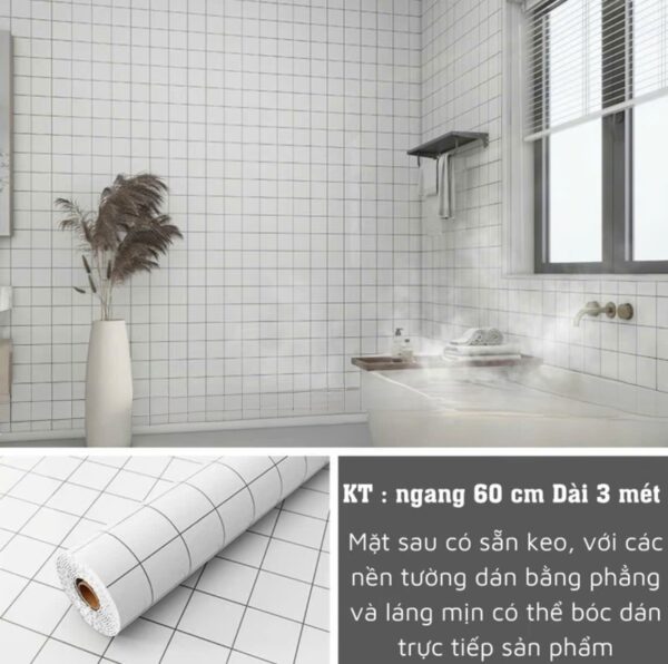 Cuộn Xốp Dán Tường bề mặt phủ PVC vân đá, có sẵn keo - Ảnh 8