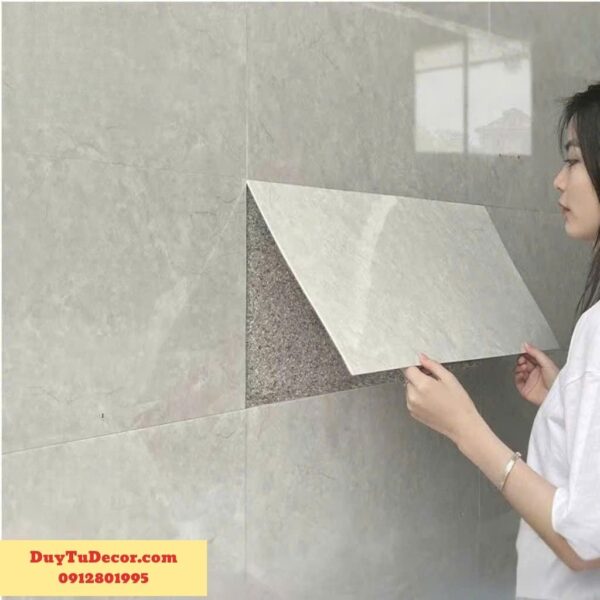 Tấm xốp dán tường PVC vân đá hoa cương - Ảnh 9