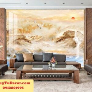 tranh nhua pvc van da trang guong 2