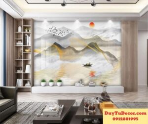 tranh nhua pvc van da trang guong 6
